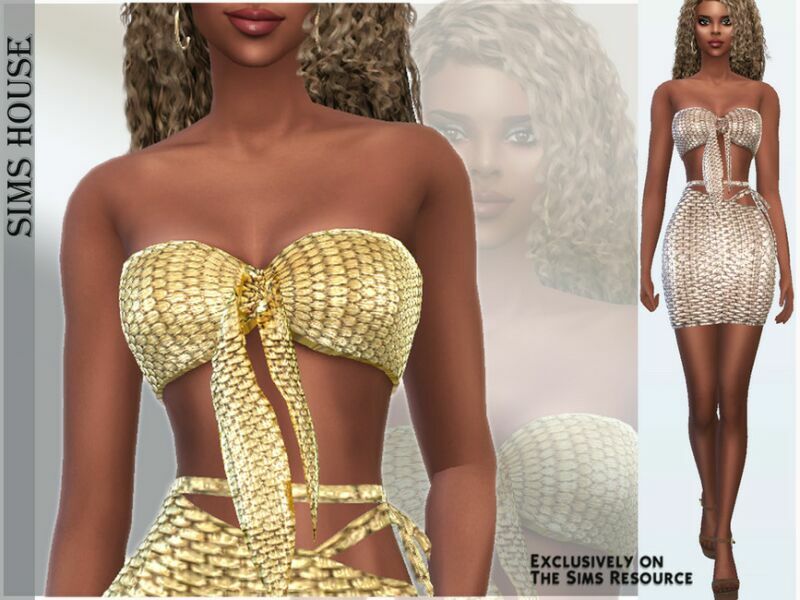 Shiny TIE Skirt 2 sims 4 cc shiny tie skirt 2