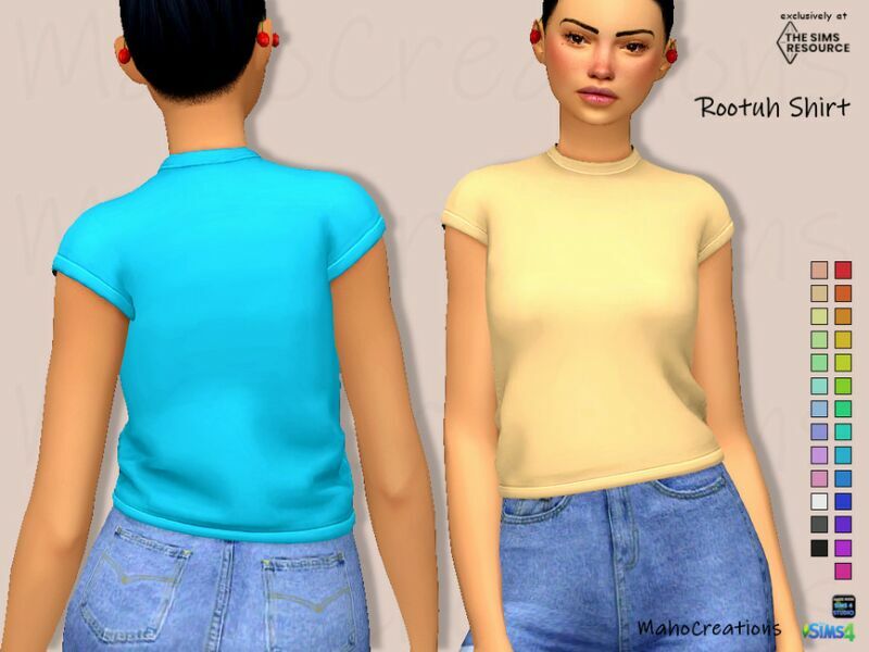 Shirt Rootuh By Mahocreations 1 Shirt Rootuh By Mahocreations Sims 4 CC