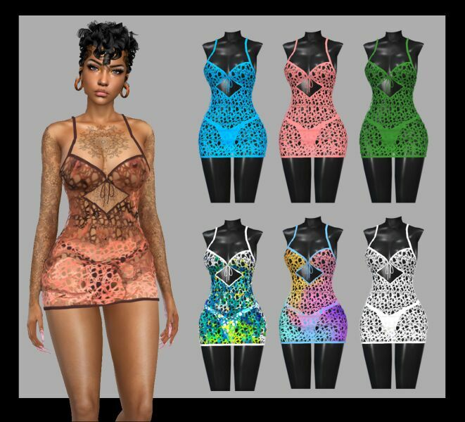 Short Dress 1 Short Dress Sims 4 CC