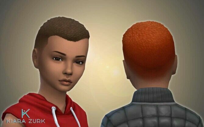 Short Fade Hair Conversion 1 Short Fade Hair Conversion Sims 4 CC