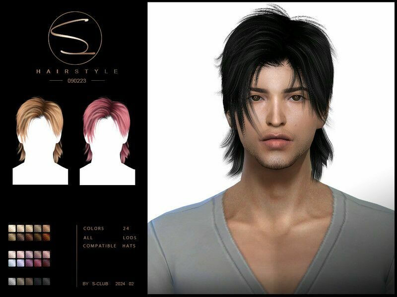 Short Hairstyle 090224 1 Short Hairstyle 090224 Sims 4 CC