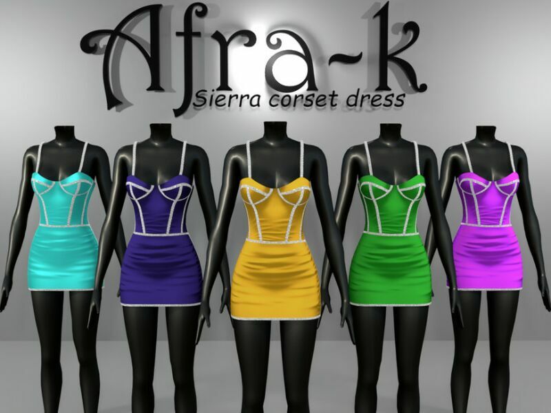 Sierra Corset Dress By Akaysims 2 sims 4 cc sierra corset dress by akaysims 2