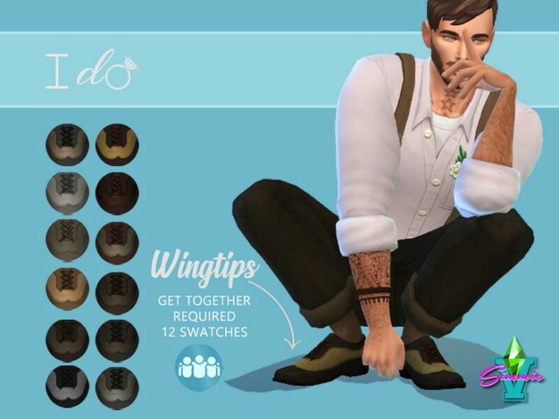 Simmiev I DO Wingtip Shoes By Simmiev 1 Simmiev I DO Wingtip Shoes By Simmiev Sims 4 CC