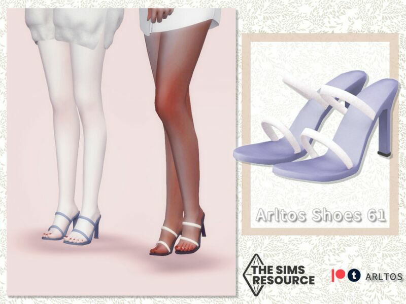 Simple Sandals / 61 By Arltos 1 Simple Sandals / 61 By Arltos Sims 4 CC