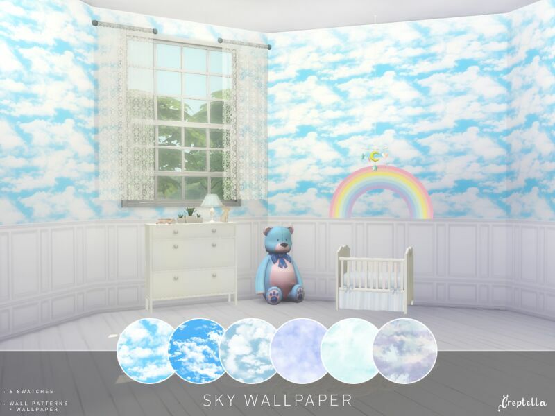 SKY Wallpaper By Creptella 1 SKY Wallpaper By Creptella Sims 4 CC