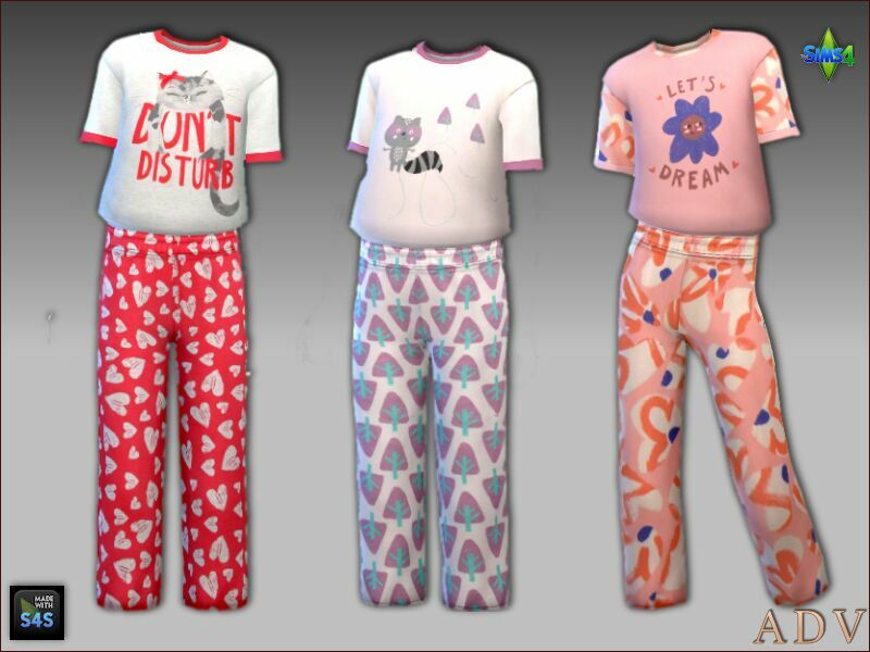 sims 4 cc sleepwear for girls 3