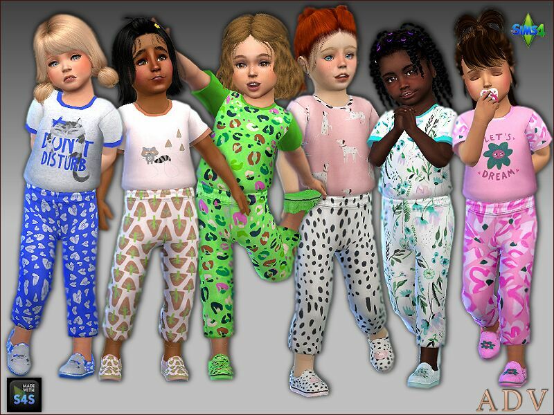 Sleepwear For Toddler Girls 1 Sleepwear For Toddler Girls Sims 4 CC