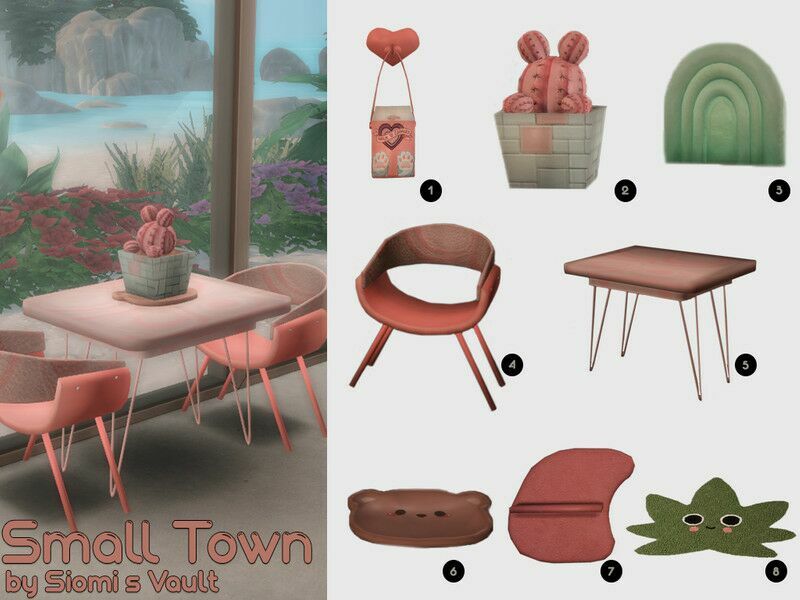 Small Town 1 Small Town Sims 4 CC
