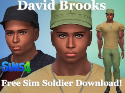 Soldier David Brooks Free SIM Download By VTK Sims 4 CC