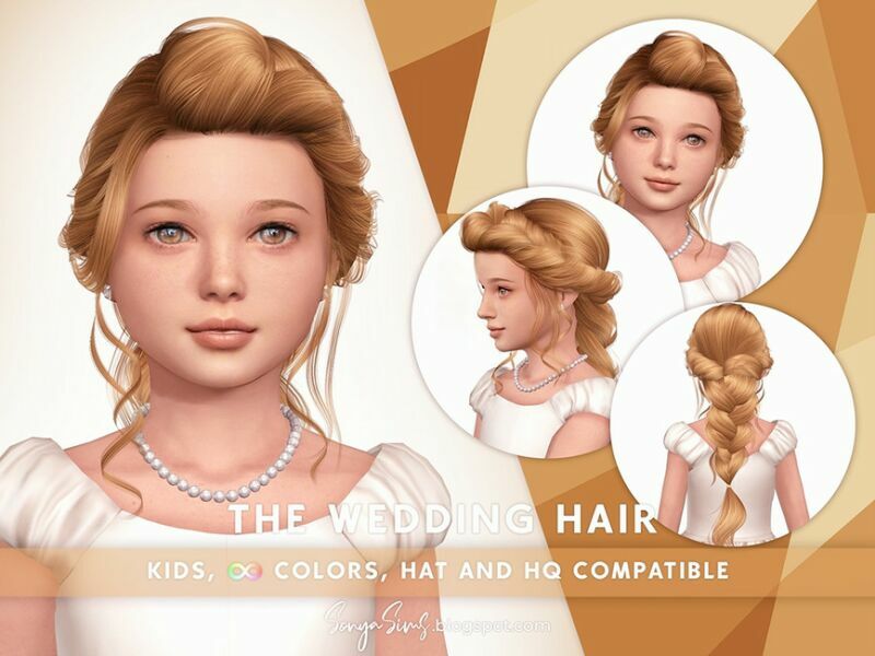 Sonyasims The Wedding Hair Kids By Sonyasimscc 1 Sonyasims The Wedding Hair Kids By Sonyasimscc Sims 4 CC