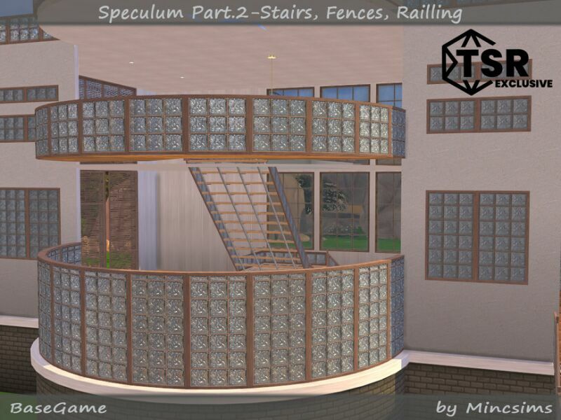 Speculum Part.2 – Stairs, Fence, Railing By Mincsims 6 sims 4 cc speculum part 2 stairs fence railing by mincsims 3
