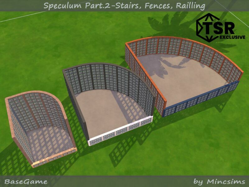 Speculum Part.2 – Stairs, Fence, Railing By Mincsims 5 sims 4 cc speculum part 2 stairs fence railing by mincsims 4