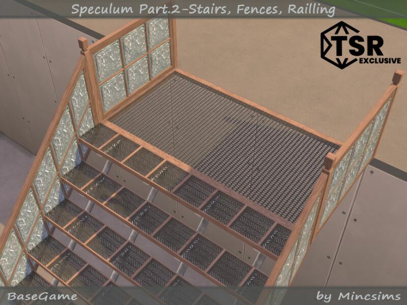 Speculum Part.2 – Stairs, Fence, Railing By Mincsims 3 sims 4 cc speculum part 2 stairs fence railing by mincsims 6