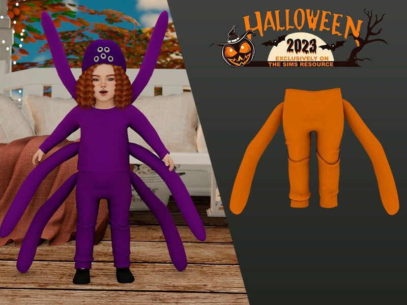 Spider Pants (Toddler ) By Couquett 1 Spider Pants (Toddler ) By Couquett Sims 4 CC