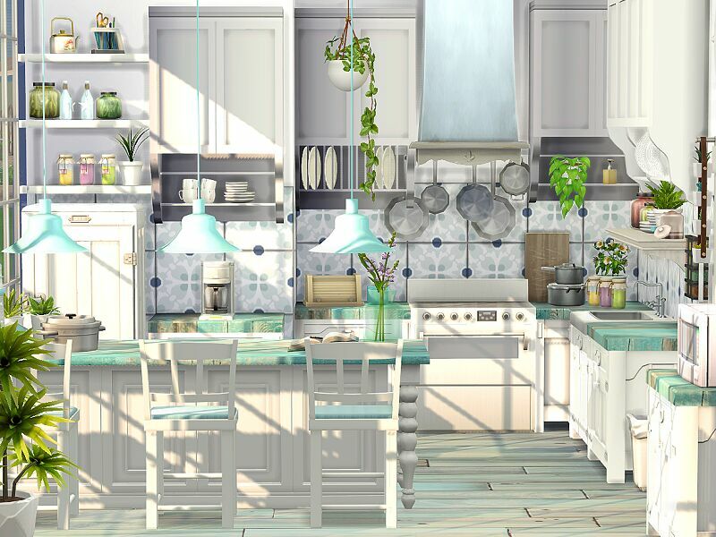 Springtime Kitchen – CC By Flubs79 1 Springtime Kitchen – CC By Flubs79 Sims 4 CC