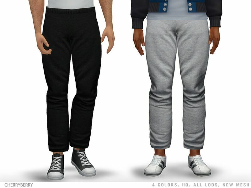 Stanley – Men’S Joggers By Cherryberrysim 1 Stanley – Men’S Joggers By Cherryberrysim Sims 4 CC