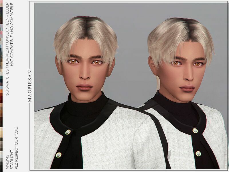 Starlight Hair 1 Starlight Hair Sims 4 CC