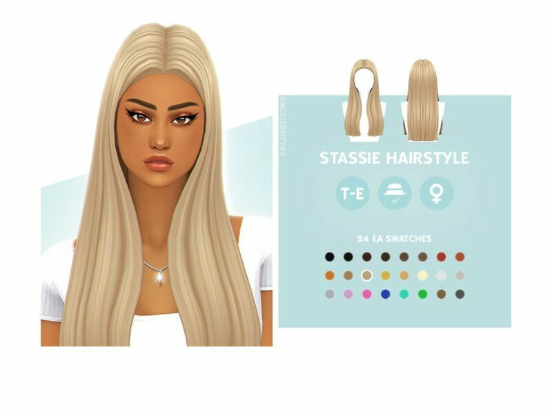 Stassie Hairstyle By Simcelebrity00 2 sims 4 cc stassie hairstyle by simcelebrity00 2