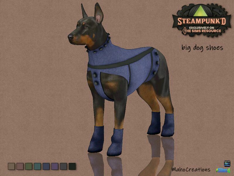 Steampunked – BIG DOG Shoes By Mahocreations 1 Steampunked – BIG DOG Shoes By Mahocreations Sims 4 CC
