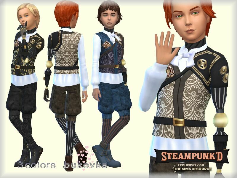 Steampunked Clothes By Bukovka 1 Steampunked Clothes By Bukovka Sims 4 CC