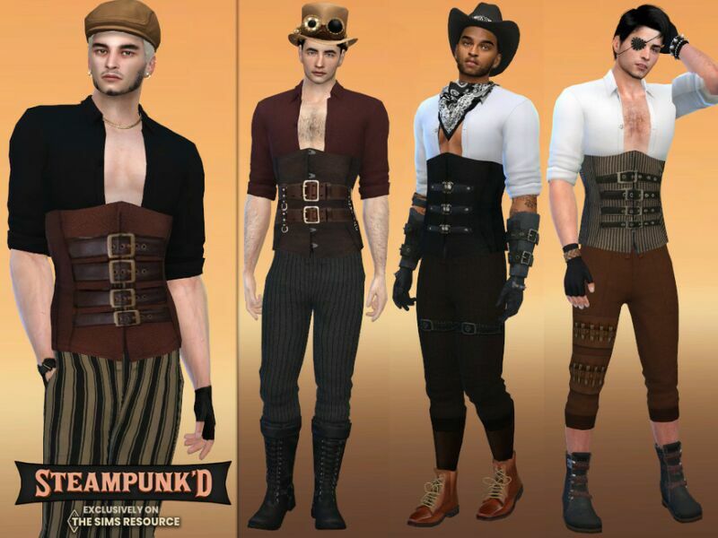 Steampunked Eberwin Outfit By Mclaynesims 1 Steampunked Eberwin Outfit By Mclaynesims Sims 4 CC