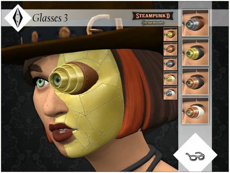 Steampunked – Glasses 3 By Aleniksimmer 1 Steampunked – Glasses 3 By Aleniksimmer Sims 4 CC