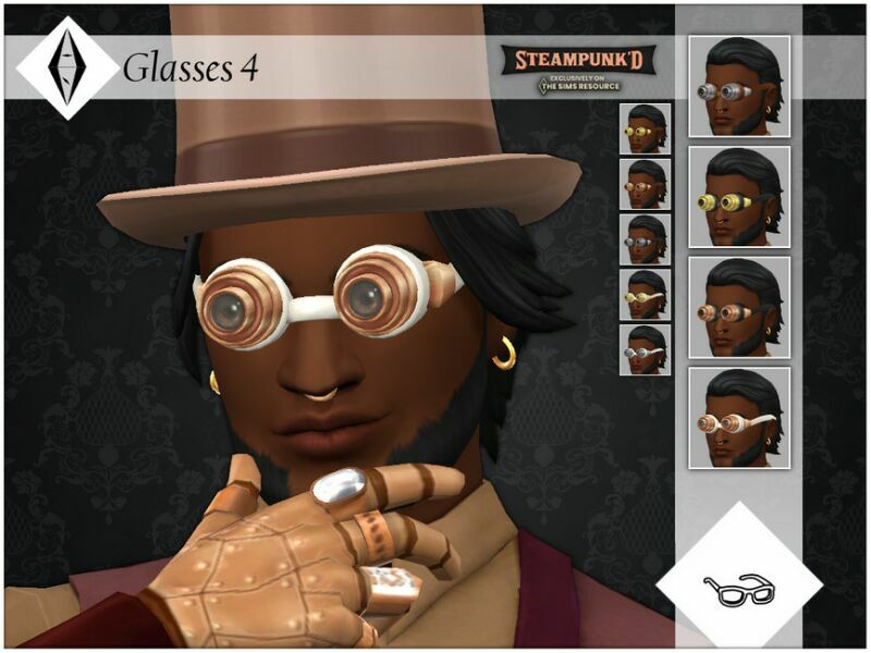 Steampunked – Glasses 4 By Aleniksimmer 1 Steampunked – Glasses 4 By Aleniksimmer Sims 4 CC
