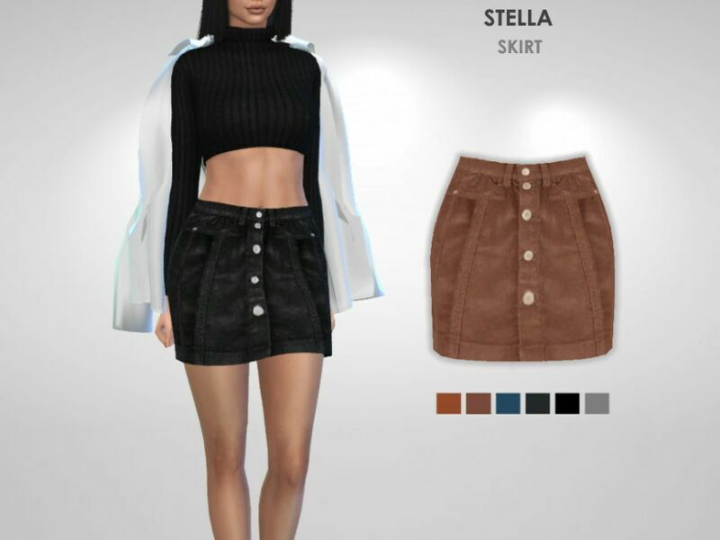 Stella Skirt By Puresim 1 Stella Skirt By Puresim Sims 4 CC