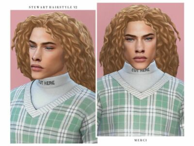 Stewart Hairstyle V2 By ‘-Merci- Sims 4 CC