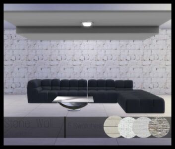 Stone Wall | 5 Swatches By Mrsbarbiex3 Sims 4 CC