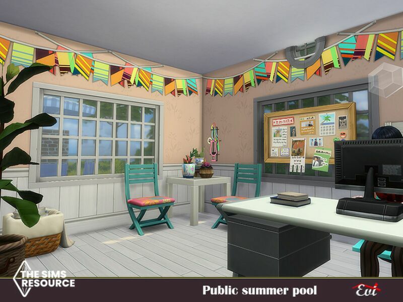 sims 4 cc summer pool no cc by evi 7