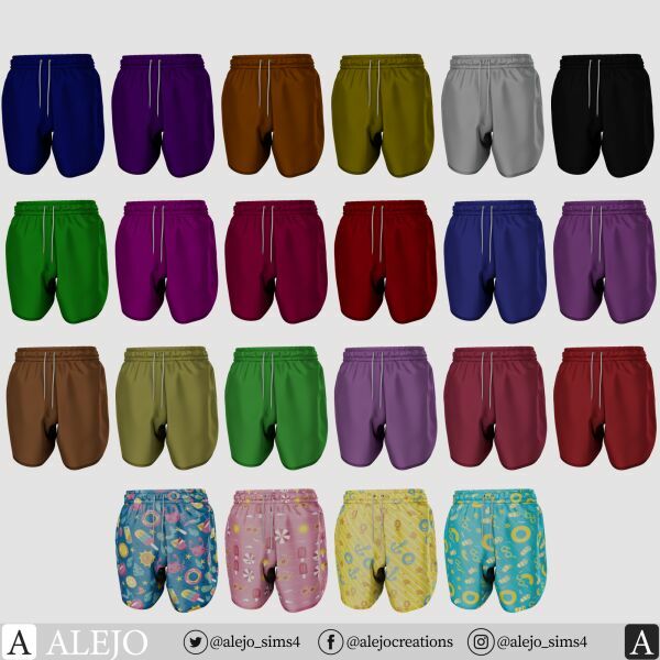 Summer Short “THE DOK” 4 sims 4 cc summer short the dok 2