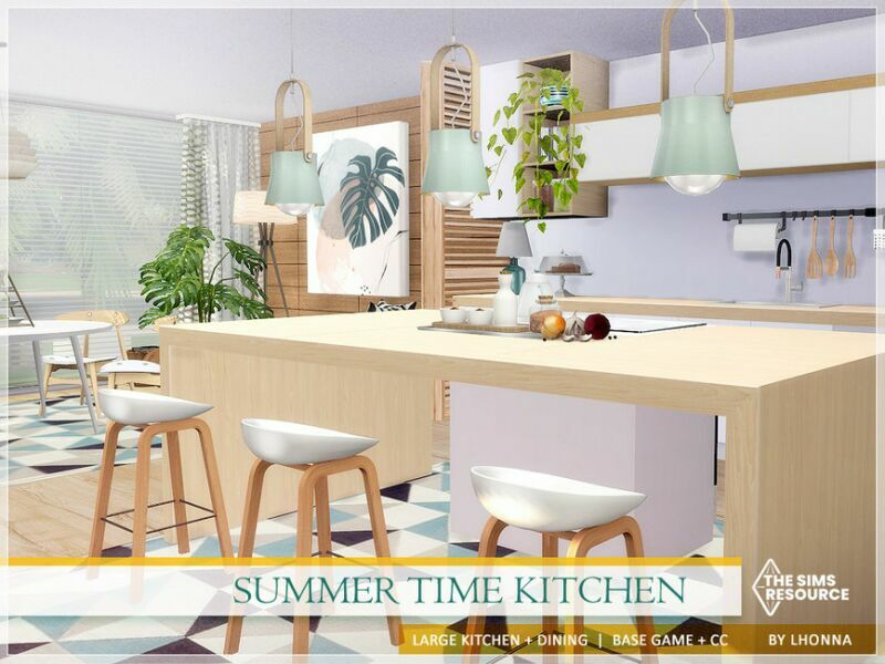 Summer Time Kitchen /TSR CC Only/ By Lhonna 1 Summer Time Kitchen /TSR CC Only/ By Lhonna Sims 4 CC
