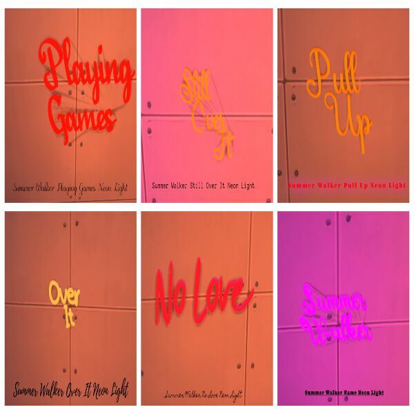 Summer Walker Neon Lights By Moonlightsimmer 1 Summer Walker Neon Lights By Moonlightsimmer Sims 4 CC