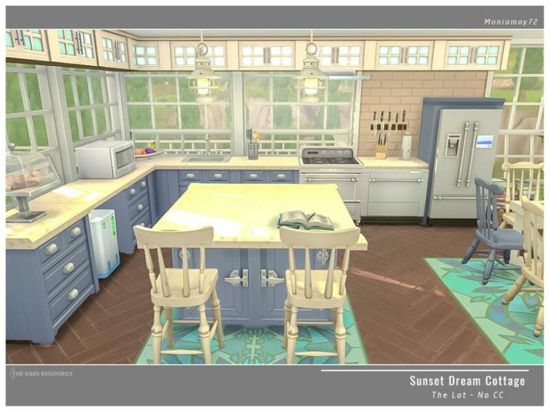 Sunset Dream Cottage NO CC By Moniamay72 4 sims 4 cc sunset dream cottage no cc by moniamay72 5