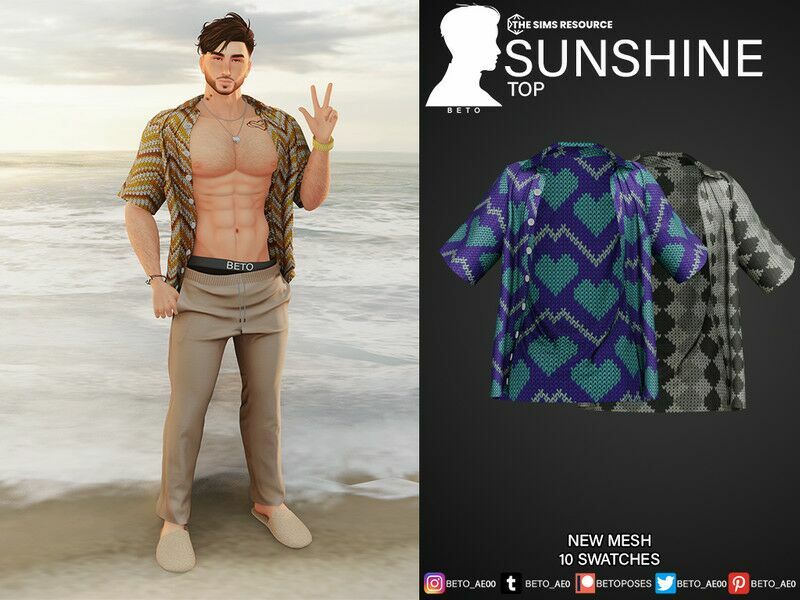 Sunshine (TOP) 1 Sunshine (TOP) Sims 4 CC