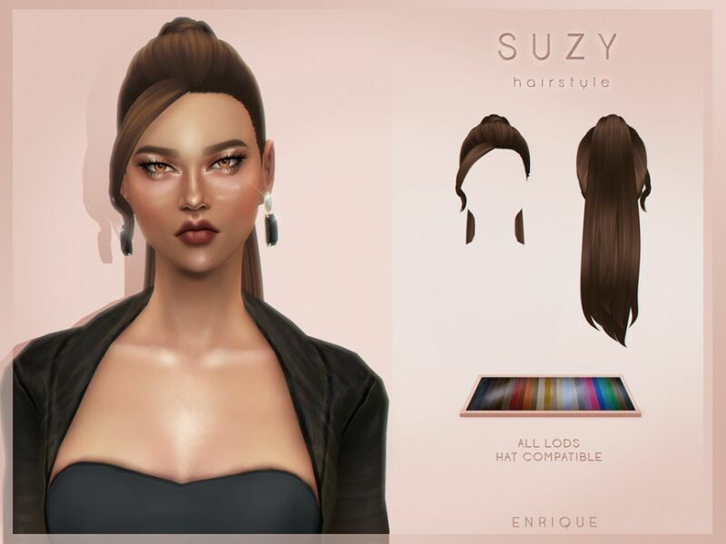 Suzy Hairstyles By Enriques4 1 Suzy Hairstyles By Enriques4 Sims 4 CC