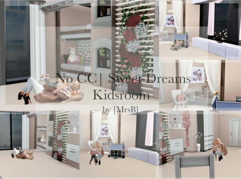 Sweet Dreams Kids Room |CC Free By Mrsbarbiex3 1 Sweet Dreams Kids Room |CC Free By Mrsbarbiex3 Sims 4 CC