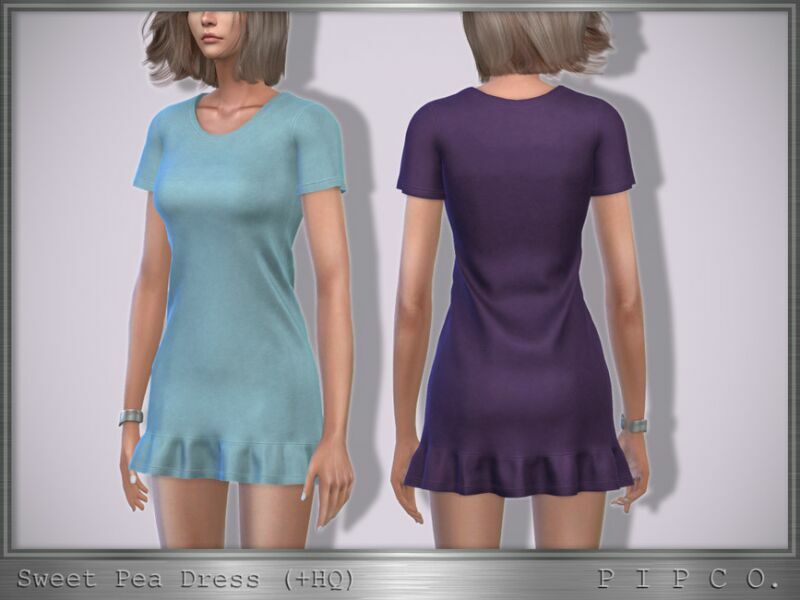Sweet PEA Dress. By Pipco 1 Sweet PEA Dress. By Pipco Sims 4 CC