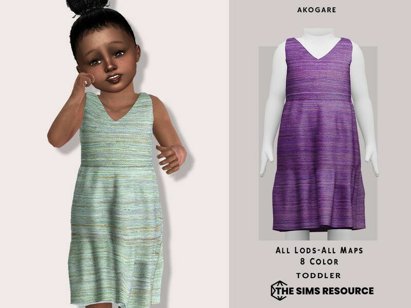 T-Nora Dress / Toddler 1 T-Nora Dress / Toddler Sims 4 CC
