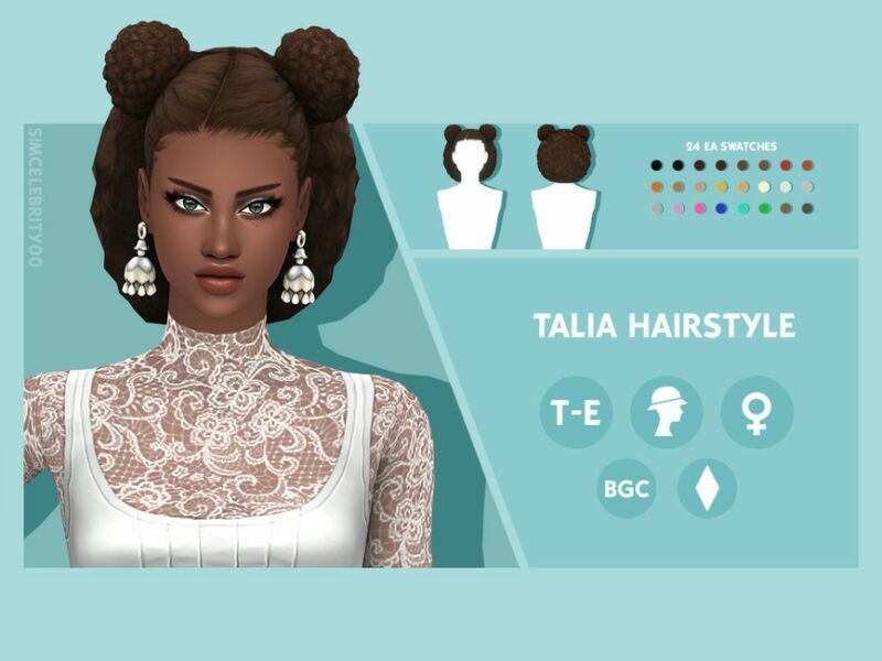 Talia Hairstyle By Simcelebrity00 1 Talia Hairstyle By Simcelebrity00 Sims 4 CC