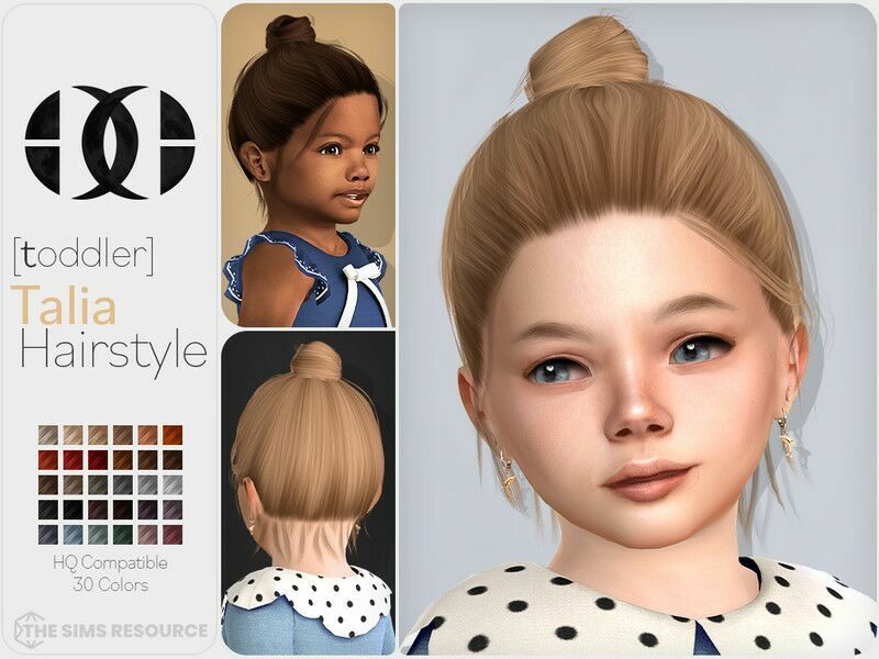 Talia Hairstyle Toddler 1 Talia Hairstyle Toddler Sims 4 CC