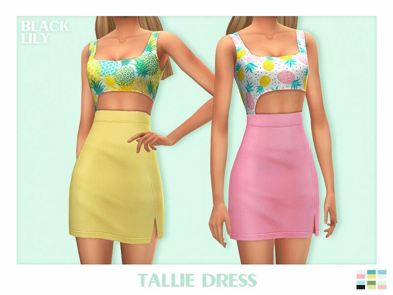 Tallie Dress 1 Tallie Dress Sims 4 CC