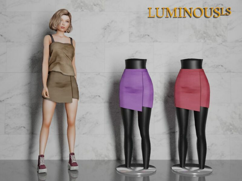 Tania SET -Skirt- By Luminousls 1 Tania SET -Skirt- By Luminousls Sims 4 CC