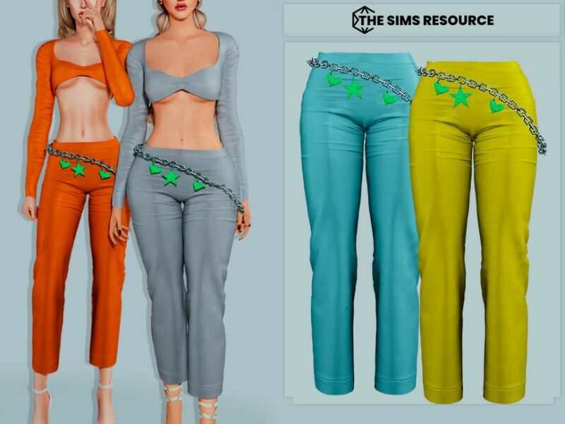 Tanisha Pants By Couquett 1 Tanisha Pants By Couquett Sims 4 CC