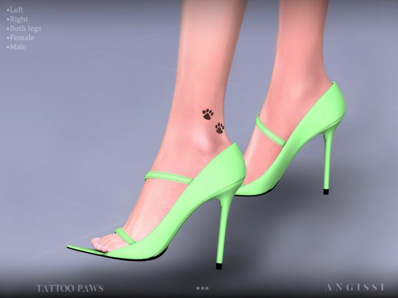 Tattoo-Paws By Angissi 1 Tattoo-Paws By Angissi Sims 4 CC