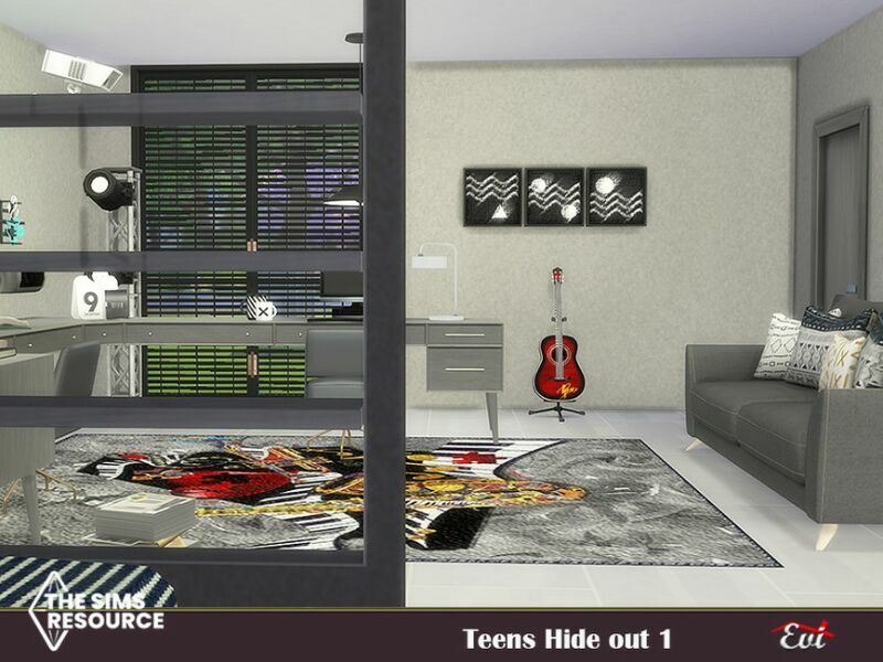 Teen Hide OUT By EVI 6 sims 4 cc teen hide out by evi 2