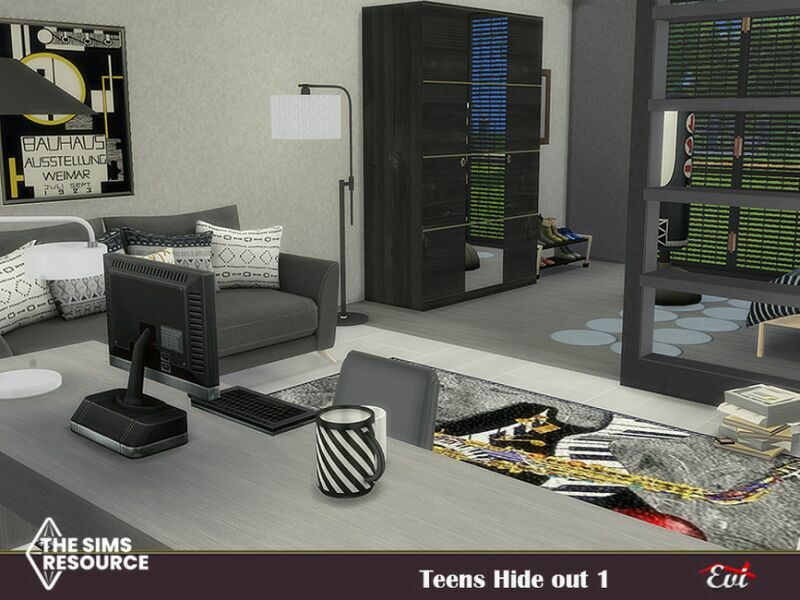 Teen Hide OUT By EVI 5 sims 4 cc teen hide out by evi 3