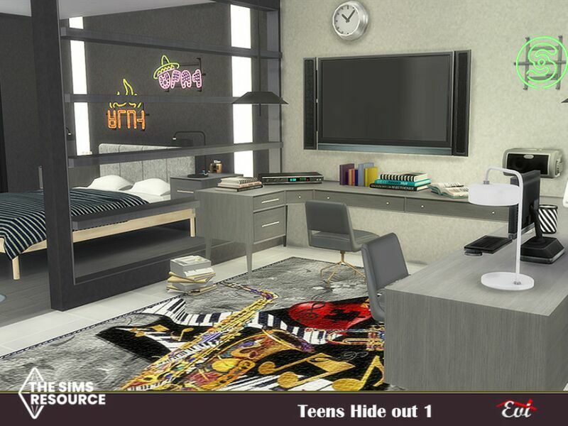 Teen Hide OUT By EVI 4 sims 4 cc teen hide out by evi 4