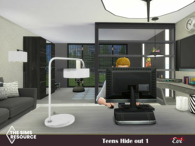 Teen Hide OUT By EVI 2 sims 4 cc teen hide out by evi 6